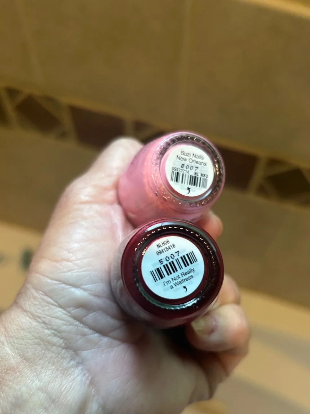 OPI Nail Polish Set - Shimmery Brown, Mauve, Deep Red, Rose Pink